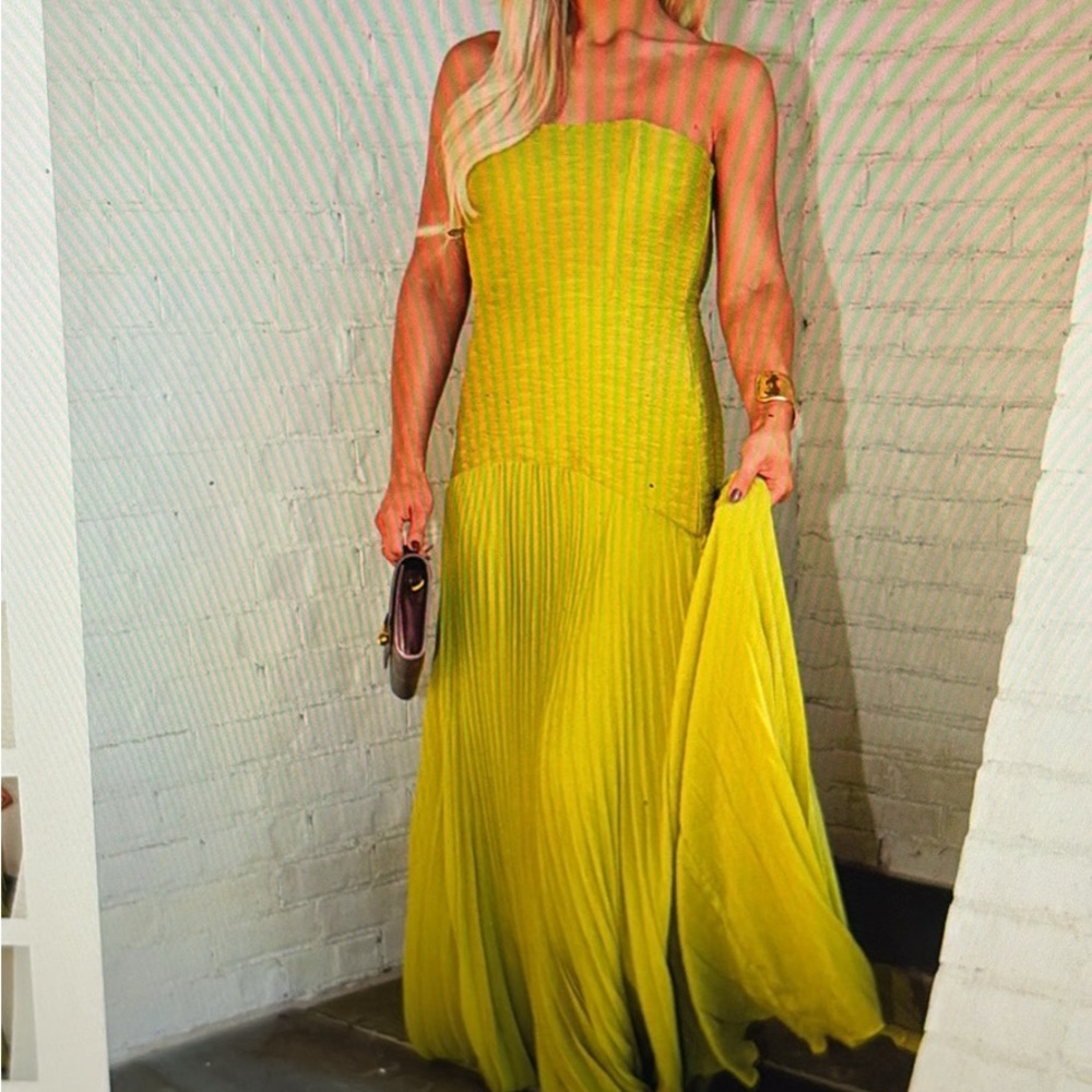 Texture pleated maxi dress